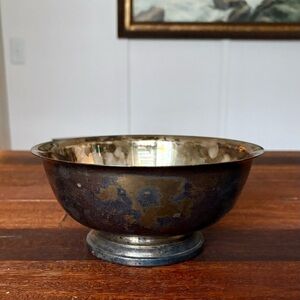 Vintage Gorham Silver Pedestal Serving Bowl - 8 inch diameter